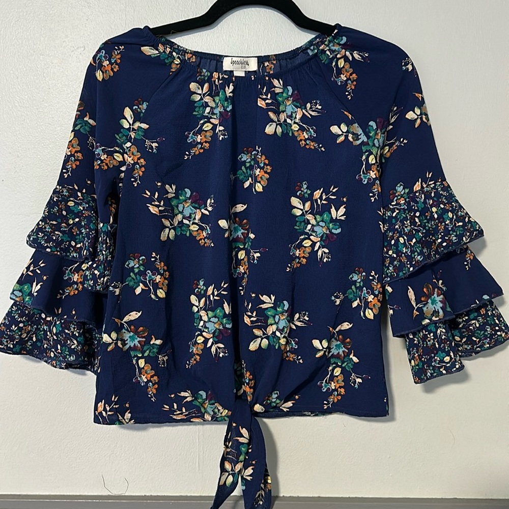 Ruffled Flower blouse